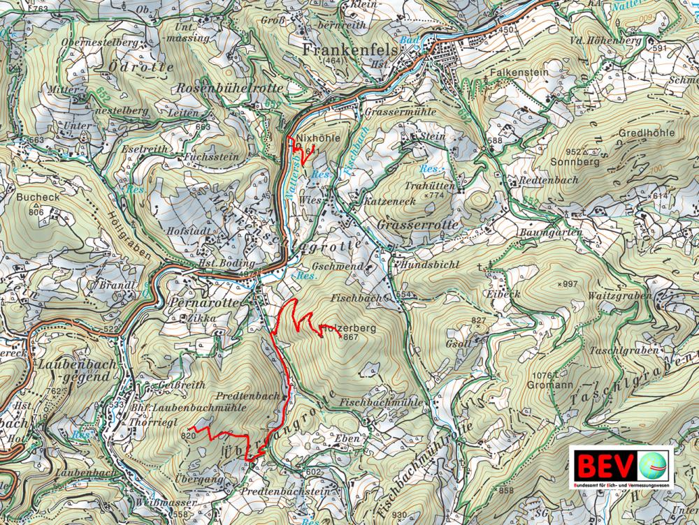 Holzerberg, Höhenkote Nixhöhle (259 Bildaufrufe)