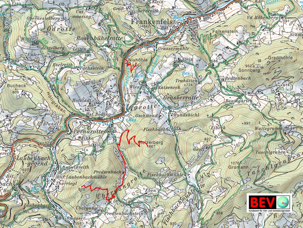 Holzerberg, Höhenkote Nixhöhle (260 Bildaufrufe)